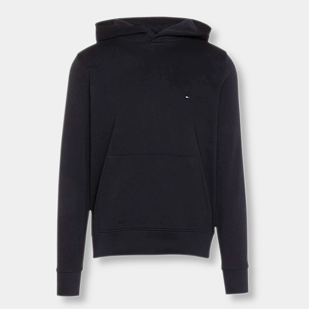 Tommy Hilfiger - Bluza czarna z kapturem Hoodie