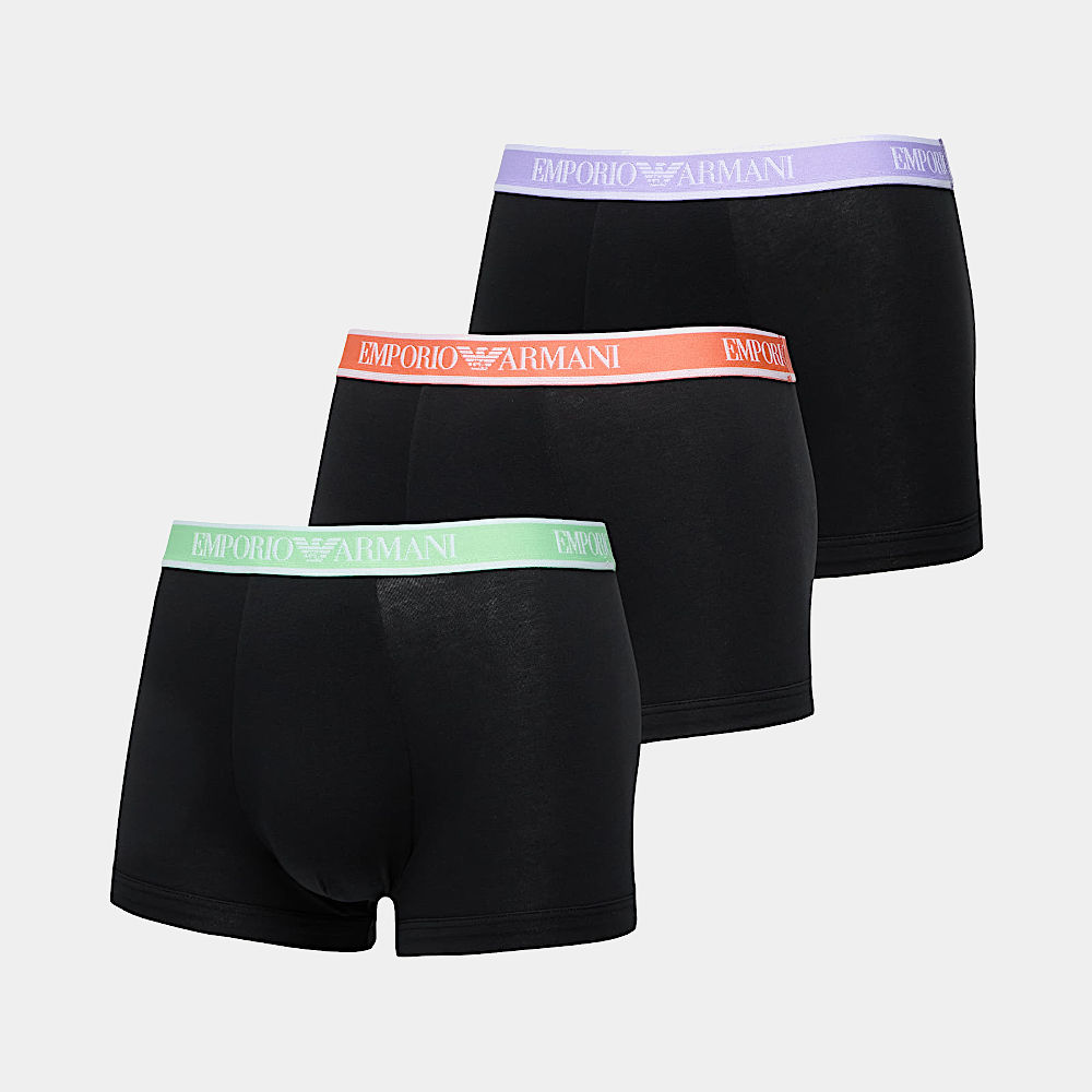 Bokserki Męskie Czarne 3-pak Emporio Armani / Boxer shorts BLACK Emporio Armani 3PACK