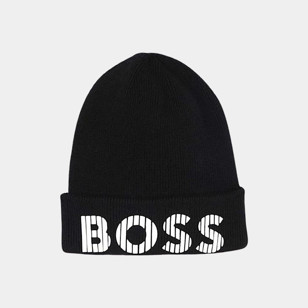 Czapka Zimowa Czarna BOSS / Hat BOSS BLACK