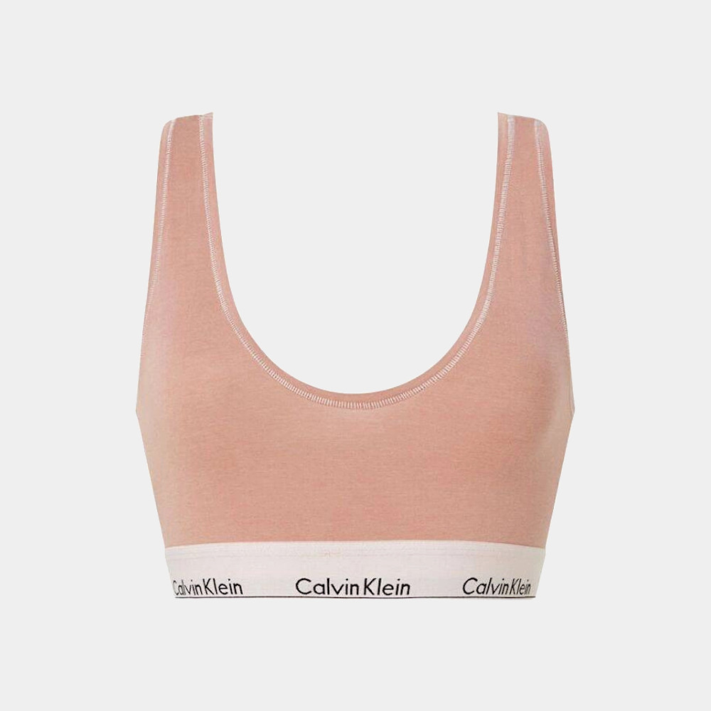 Biustonosz damski Brzoskwiniowy Calvin Klein / Women's sports bra Calvin Klein