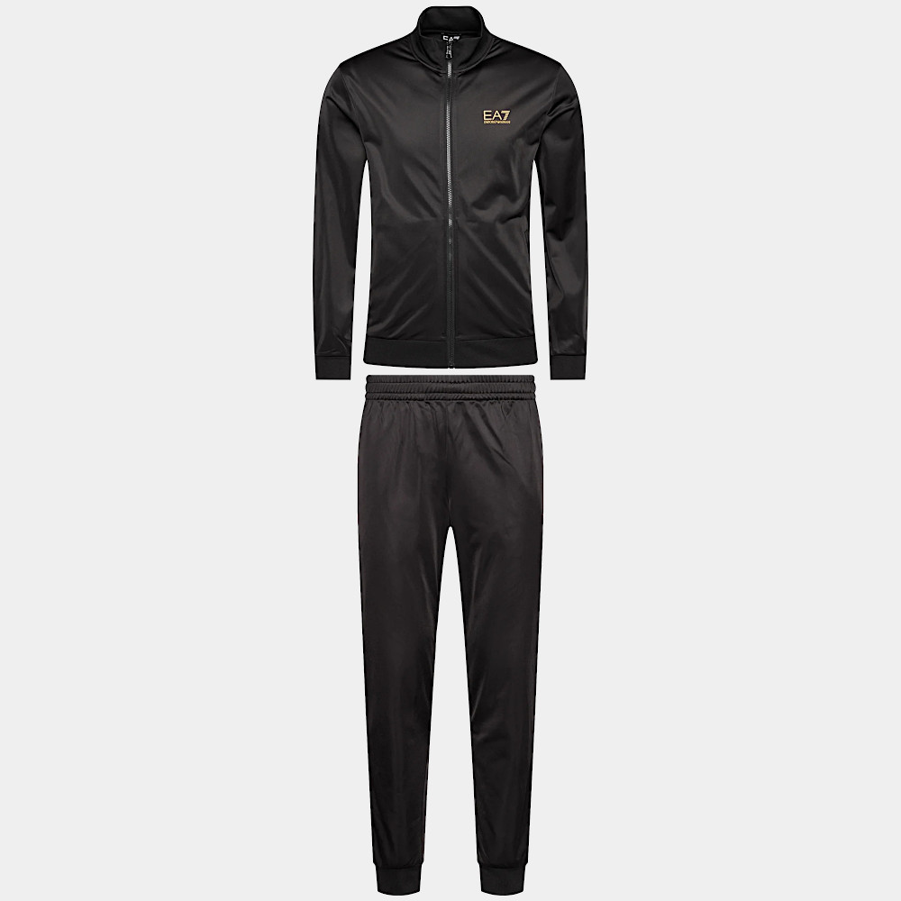 Komplet Dres Męski Czarno-Złoty EA7 / Men's tracksuits Black and Gold EA7
