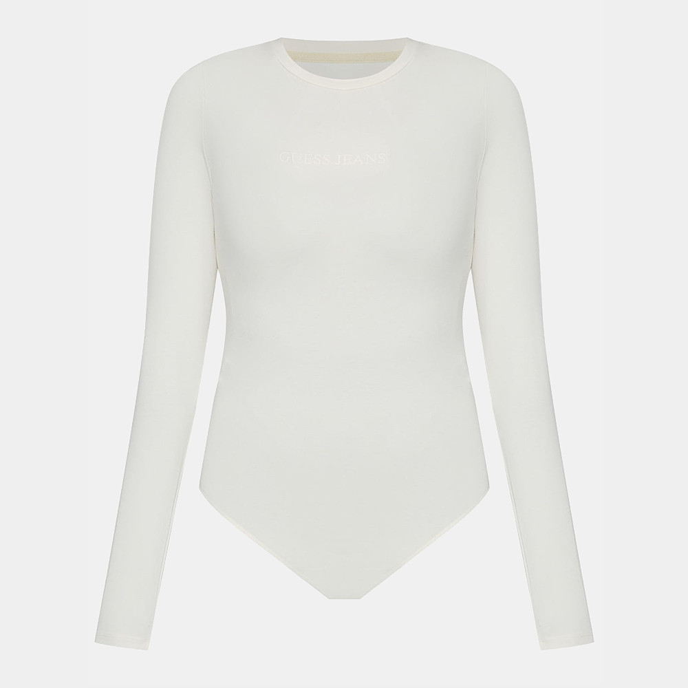 Body damskie z długim rękawem Kremowe Guess / Women's bodysuits Sandy Shore Guess