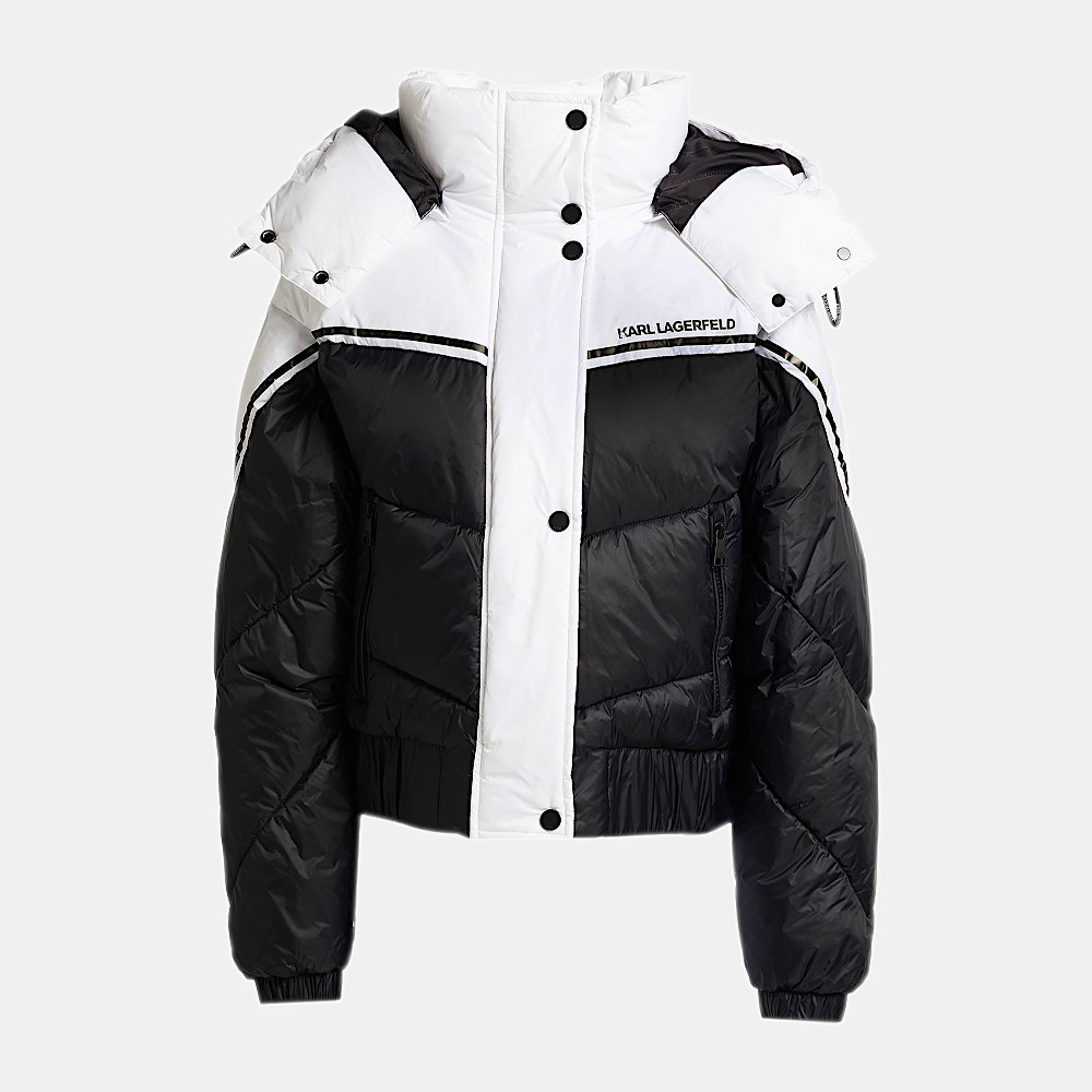 Kurtka damska Czarno-Biala Karl Lagerfeld / Women's jacket Karl Lagerfeld Black-White